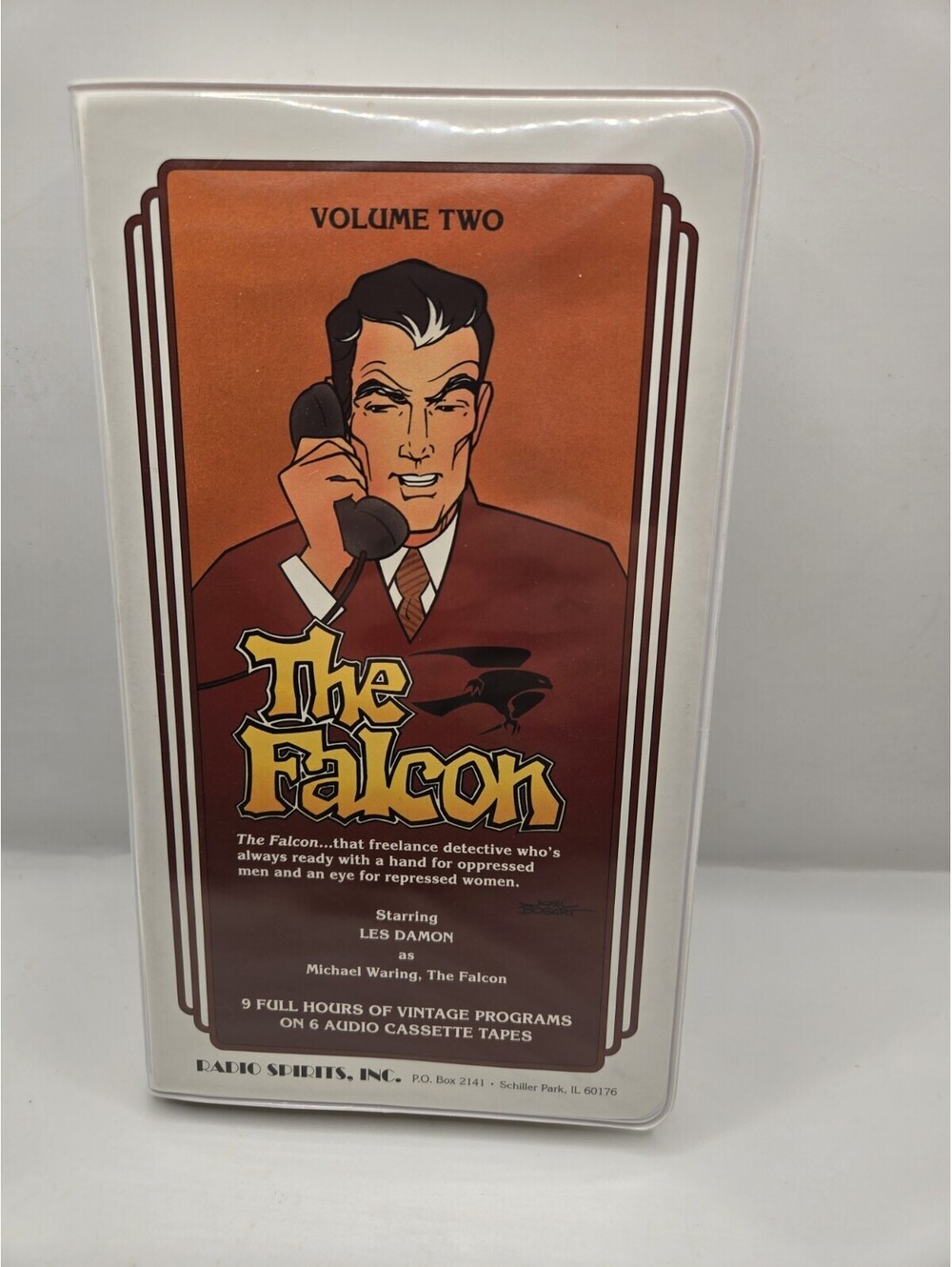 The Falcon Vol 2 Radio Spirits 6 Audio Cassette Tapes Box Set 9 Hours Les Damon